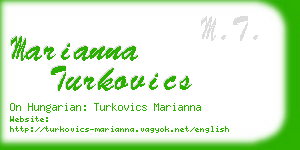 marianna turkovics business card